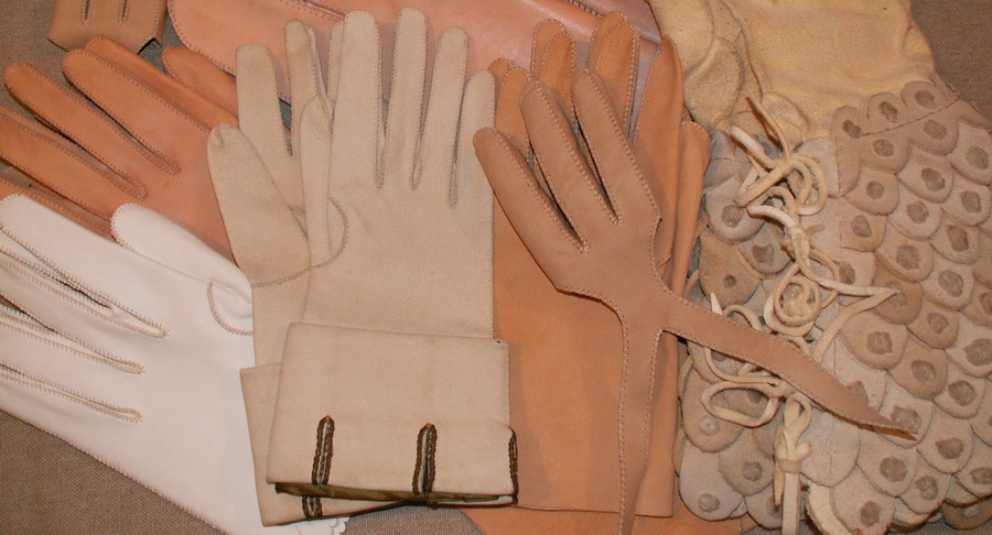 Hand made leather gloves